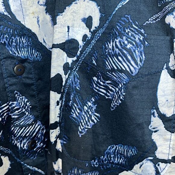 Wow! Blue Tommy Bahama Aloha casual summer Hawaiian luau shirt XL cotton blend - Picture 3 of 4